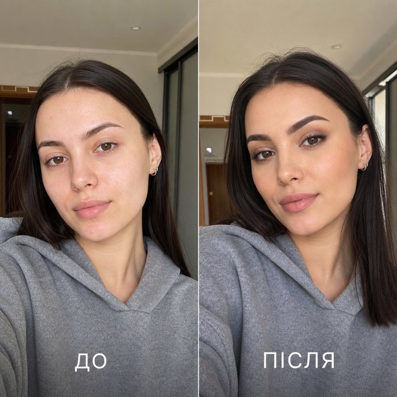 До і після корекції брів, VENUSENCE